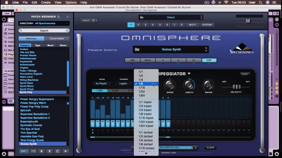 Any DAW Arpeggio Tutorial With Omnisphere 2 with Nurve